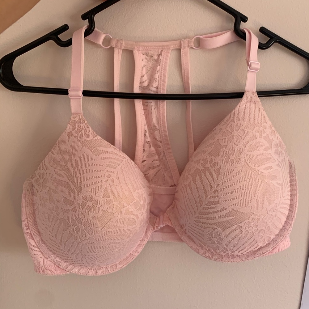 “PINK” Light Pink Racer Back Bra